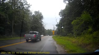 Large Branch Snaps and Lands on Unexpecting Car
