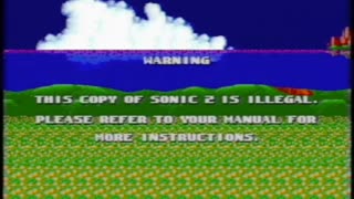 Sonic The Hedgehog 2 (1992) Anti-Piracy Measure/Cartridge Locker