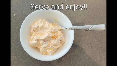 Easy Refreshing Summer Treat - Orange Jello Salad