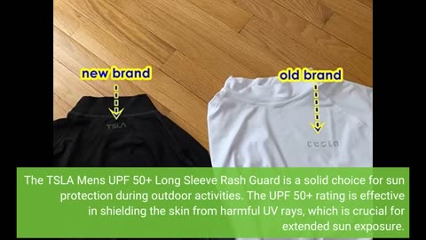 Customer Comments: TSLA Men's UPF 50+ Long Sleeve Rash Guard, UV/SPF Quick Dry Swim Shirt, Wate...