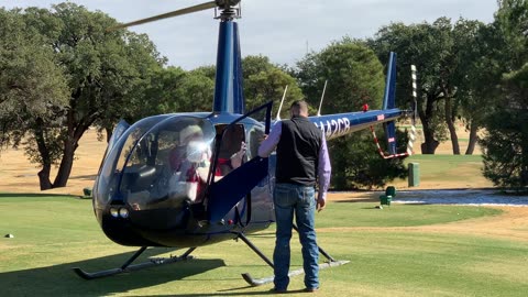 Santa Getting Out of The Chopper