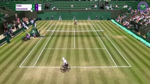 Incredible wheelchair points from Wimbledon