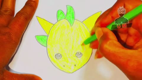 Head dragon drawing, how to draw head dragon- drawing for kids