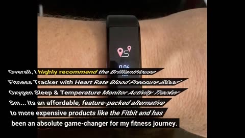 Customer Feedback: BrilliantHouse Fitness Tracker with Heart Rate Blood Pressure Blood Oxygen S...