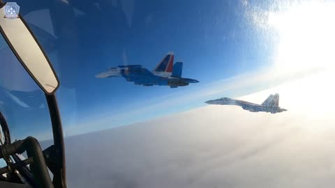 Sukhoi Su-35 (Сухой Су-35, NATO reporting name: Flanker-E) in flight