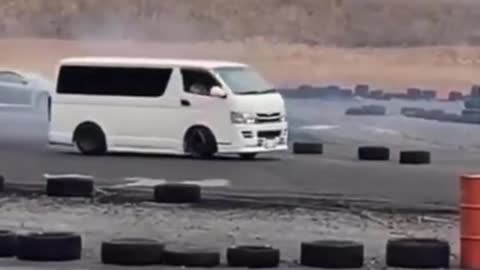 Unbelievable Drift with a Hi-Ace Microbus | Must Watch