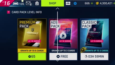 Asphalt 9: Legends - Task completed, You already completed all season missions, Free card classic pack
