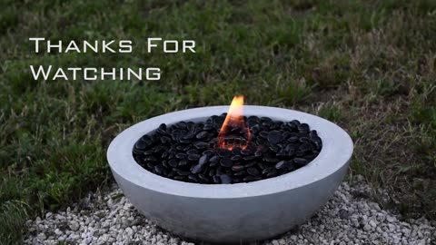 How To Make a Concrete Fire Bowl | Gel Fuel