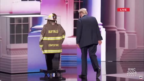 Trump honors fire fighter killed during assassination attempt in powerful moment