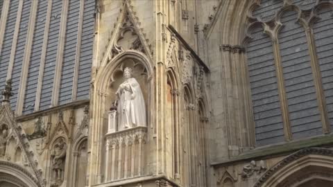 King Charles Bows to Statue of Late Queen Elizabeth