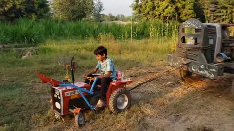 Mini Tractor MF 240 vs MF 275 __ Adam Ji tractor __ mini eicher tractor (part 6) (muhammad Bilal)