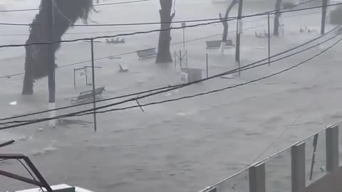 BTL park in Belize City during Hurricane Lisa