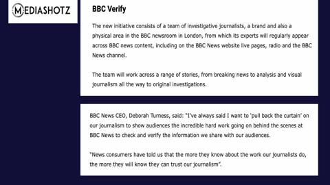 BBC Brand Damaged Goods? BBC Verify Launched To ‘Counter Disinformation’—Large Mirror Required - UK