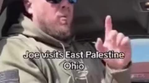 Slow Joe visits East Palestine Ohio a year too late