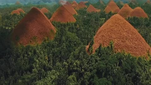 The Chocolate Hills are considered the hallmark of the Philippines.
