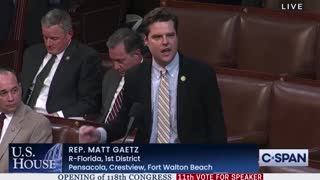 Rep. Matt Gaetz Nominates Donald Trump for Speaker of the House