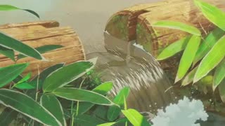 Bamboo Waterfall [calm relaxing music] Chill Lofi Beats