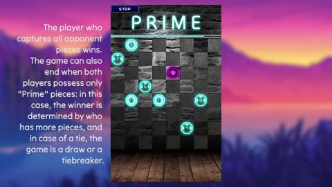 "Prime" is a board game inspired by chess and checkers