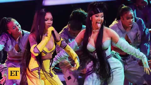 AMAs Watch Cardi B's Surprise Performance With GloRilla After Takeoff Tribute