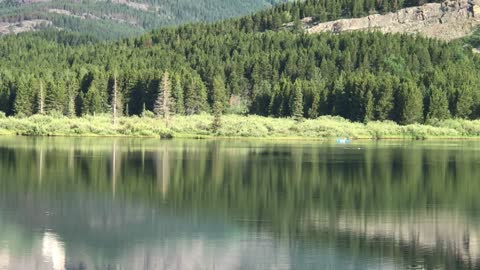 2018.07.17 Morning at Many Glacier Hotel With Loons 2