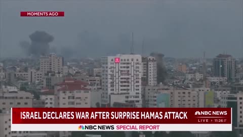 Israel strikes back. Hammering strategic Hamas targets.