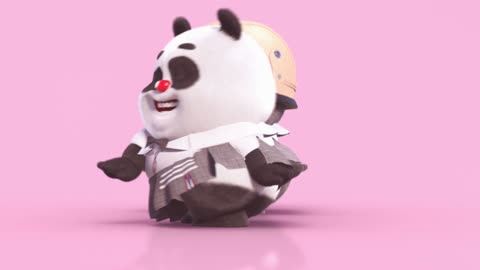 Oh Baby Join dance party w/ panda 🐼 | Short Animation | BAMBOO PANDA ❤️ #dance #panda #パンダ #shorts