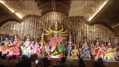 GhasBagan Durga Puja pandal Howrah