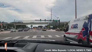 Ambulances Seen Evacuating Florida Hospital Ahead of Hurricane Idalia