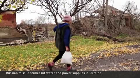 11_Russian missile strikes knock out water, power supplies in Ukraine