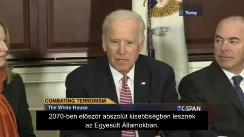 Joe Biden alig várja, hogy a fehér emberek kihaljanak! Joe Biden can't wait for white people to die!