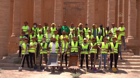 A campaign launched to clean the ancient city of Hatra, one of the oldest Arabic kingdoms