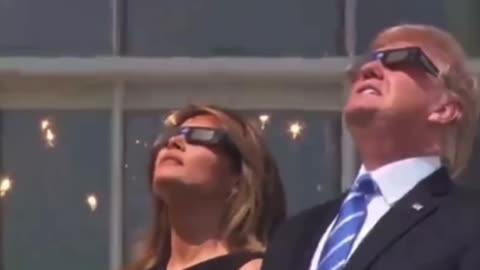 45 and Melania look at Solar Eclipse !