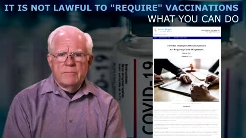 IT IS NOT LAWFUL TO REQUIRE VACCINATIONS. WHAT YOU CAN DO?