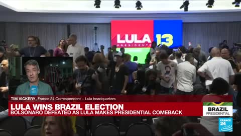 'This is a fraud': Bolsonaro's supporters react after leftist Lula wins Brazil vote • FRANCE 24