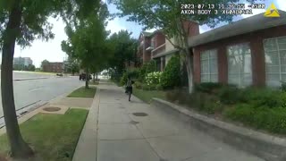 CITIZEN TACKLES SUSPECT DURING FOOT PURSUIT