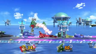 Link Vs Ridley on Big Blue (Super Smash Bros Ultimate)