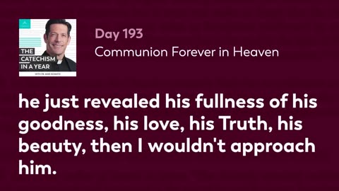 Day 193: Communion Forever in Heaven — The Catechism in a Year (with Fr. Mike Schmitz)