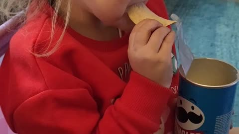 Daughter's Reaction to Salt and Vinegar Crisps