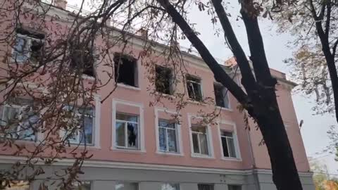 NAZI TERROR - ️Ukraine Shells Donetsk School
