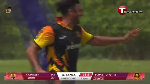 Sohail Khan rampage is going on,4 wickets in 4 balls | Sohail Khan | US Masters T10 | T Sports