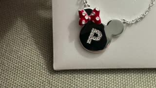 Disney Parks Minnie Mouse Letter P Child Size Necklace #shorts