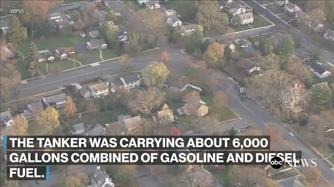 Gasoline tanker crash causes hundreds to evacuate their homes l ABC News