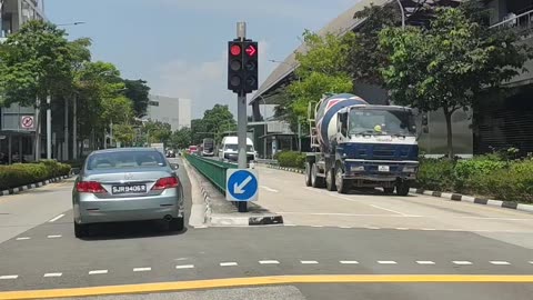 ... driving to Changi City Point Shopping Centre in Singapore