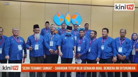 'Sedih teramat sangat' - Shahidan tutup bilik gerakan Arau, bendera BN diturun