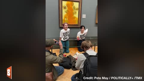 "Just Stop Oil" Activists Defile Van Gogh’s Sunflowers with Canned Soup