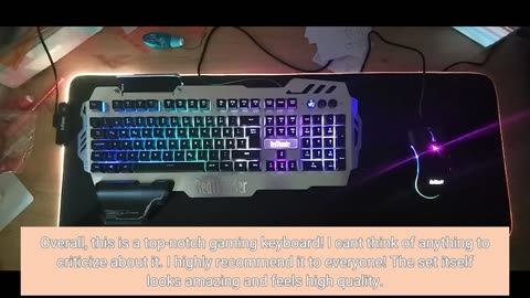 RedThunder K900 RGB Gaming Keyboard and Mouse Combination with Mouse Mat