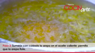 Receta Cocinarte: Arepa de huevo