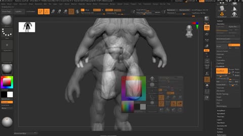 ZBrush+Photoshop2022 Sculpting Concept Models of Creatures 1