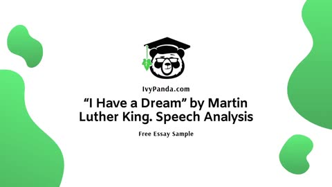 Analysis of Martin Luther King’s “I Have a Dream” Speech | Free Essay Sample