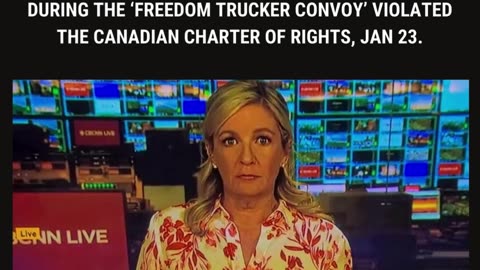 TRUDEAU & FREELANDS EMERGENCIES ACT RULED A 'VIOLATION' OF THE CANADIAN CHARTER OF RIGHTS.